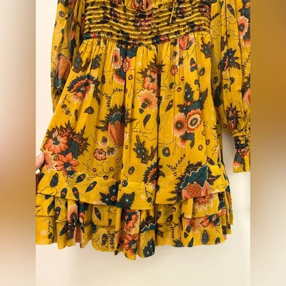 Ulla Johnson Adara Waterlily Yellow Dress Size 0 NWT - Picture 10 of 16